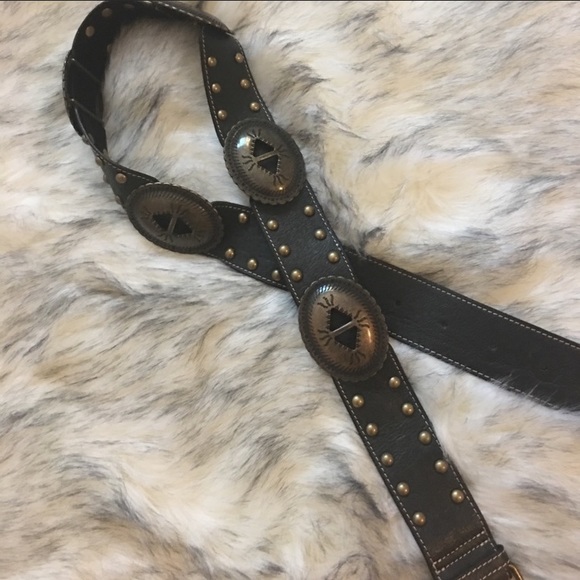 COPY - Lollipops Paris real leather studs belt - Picture 6 of 8